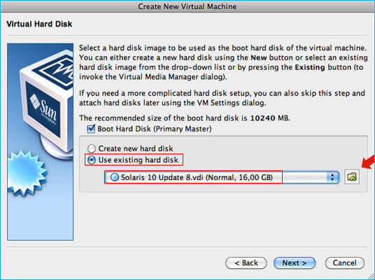 open vdi iin virtualbox