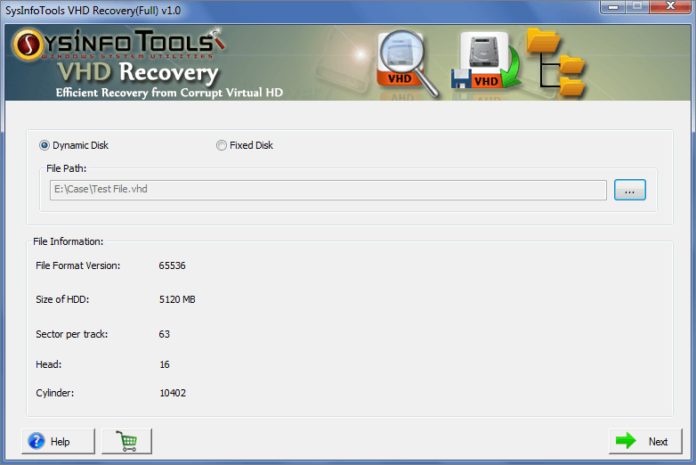 VHD Recovery Freeware